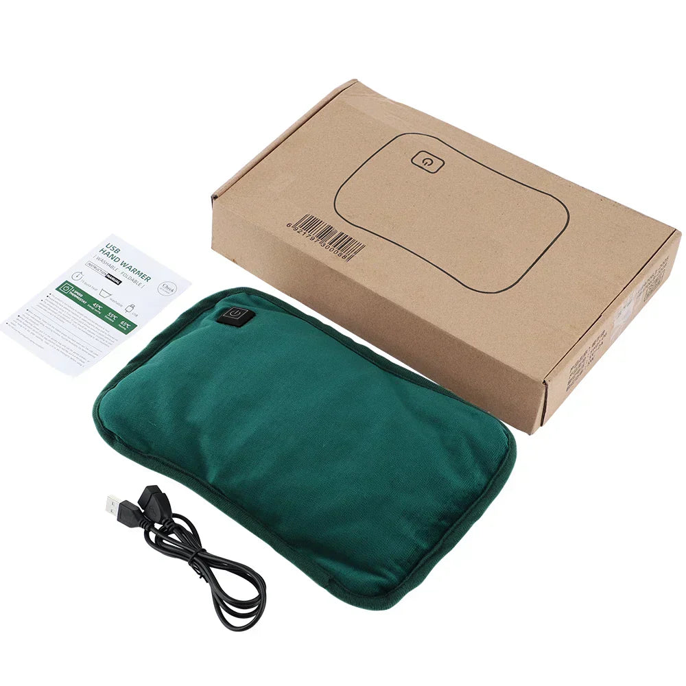 Portable Graphene Heating Pad | USB Rechargeable | 3 Temperature Levels | Ergonomic Hand & Belly Warmer | Features Intelligent Auto Shut-Off