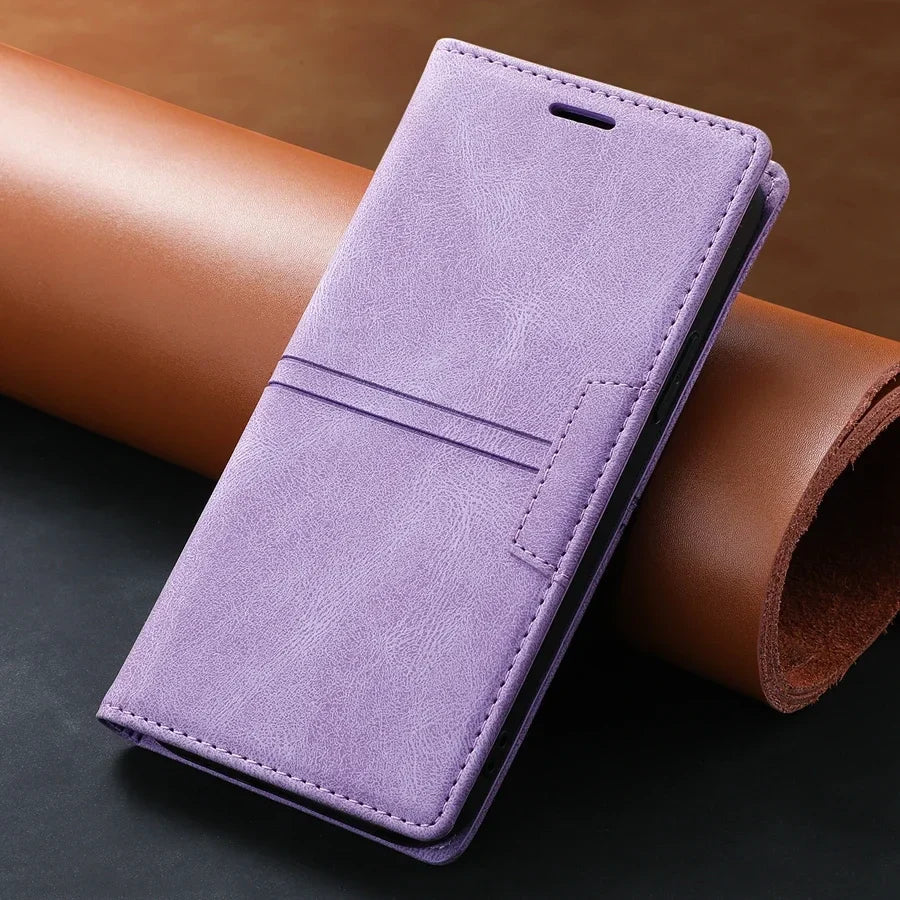Leather Wallet Case for Google Pixel | Magnetic Flip Design with Protective Features