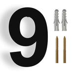 3D Modern Stainless Steel House Number - Weatherproof for Outdoor Facade and Entrance in Anthracite