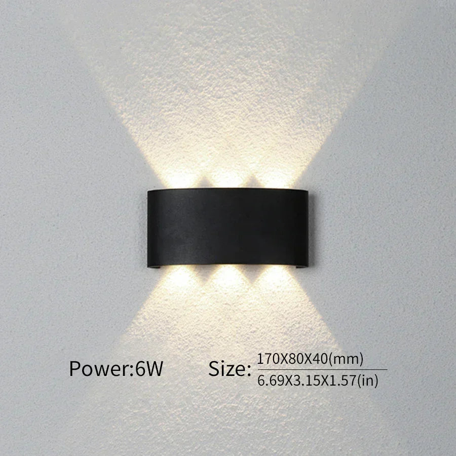 Contemporary LED Wall Light for Indoor and Outdoor Use
