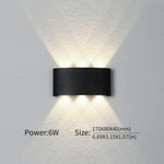 Contemporary LED Wall Light for Indoor and Outdoor Use
