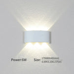 Contemporary LED Wall Light for Indoor and Outdoor Use
