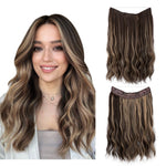 Heat-Resistant Synthetic Fiber Hair Extensions | Invisible Extensions for Enhanced Length and Volume