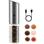 Electric Stainless Steel Salt and Pepper Grinder Kitchen Tool