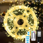 LED Firework String Lights | Remote Control Included | 30–75 m | 900–2000 LEDs | IP65 Waterproof | Perfect for Christmas, Halloween & Parties