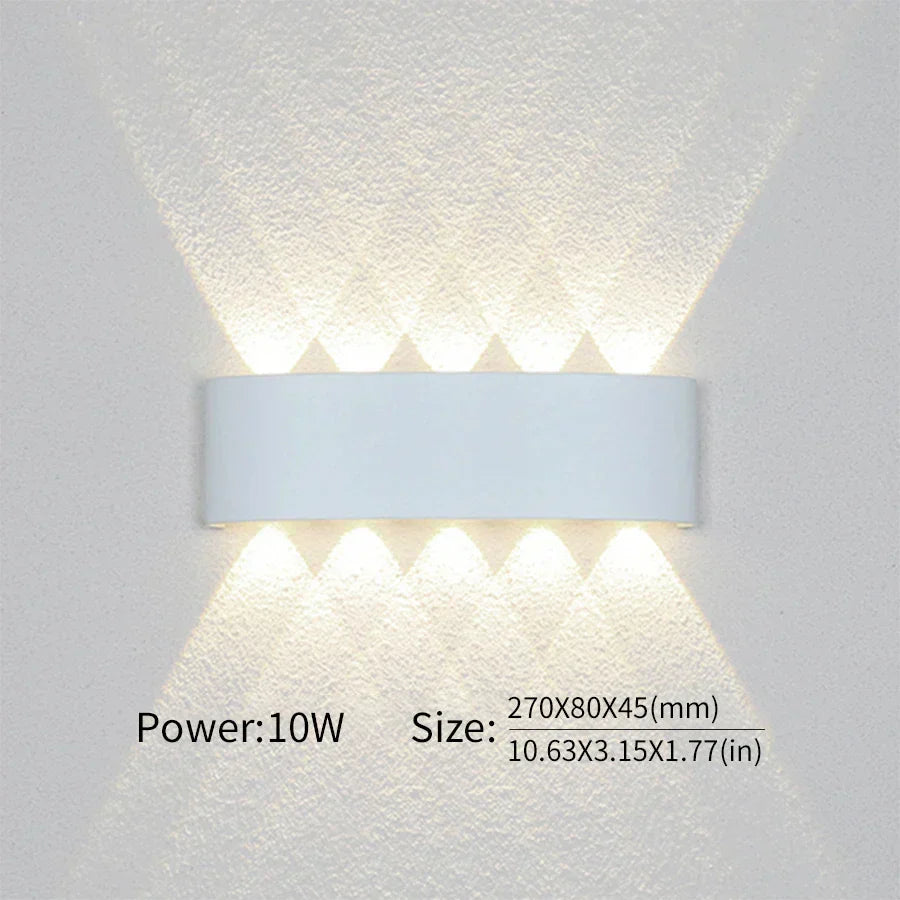 Contemporary LED Wall Light for Indoor and Outdoor Use