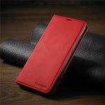 Leather Wallet Case for iPhone | Magnetic Card Holder Feature | Available in Multiple Colors