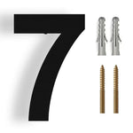 3D Modern Stainless Steel House Number - Weatherproof for Outdoor Facade and Entrance in Anthracite
