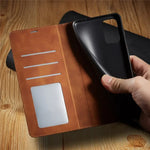 Magnetic Leather Wallet Case: Stylish Protection for Your Device