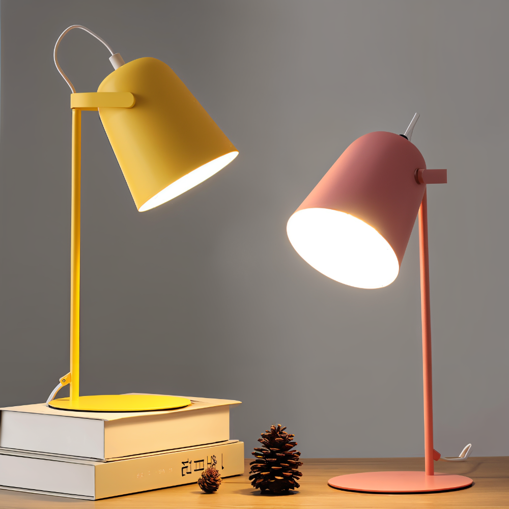 Contemporary Rotating Table Lamp – Gentle Illumination for Work and Relaxation