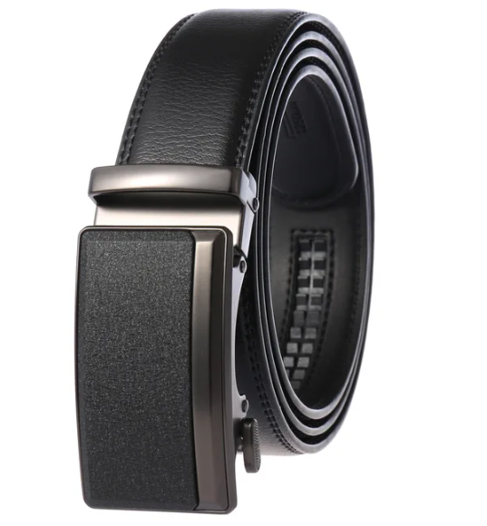 Stylish Luxury Men's Belt with Automatic Buckle