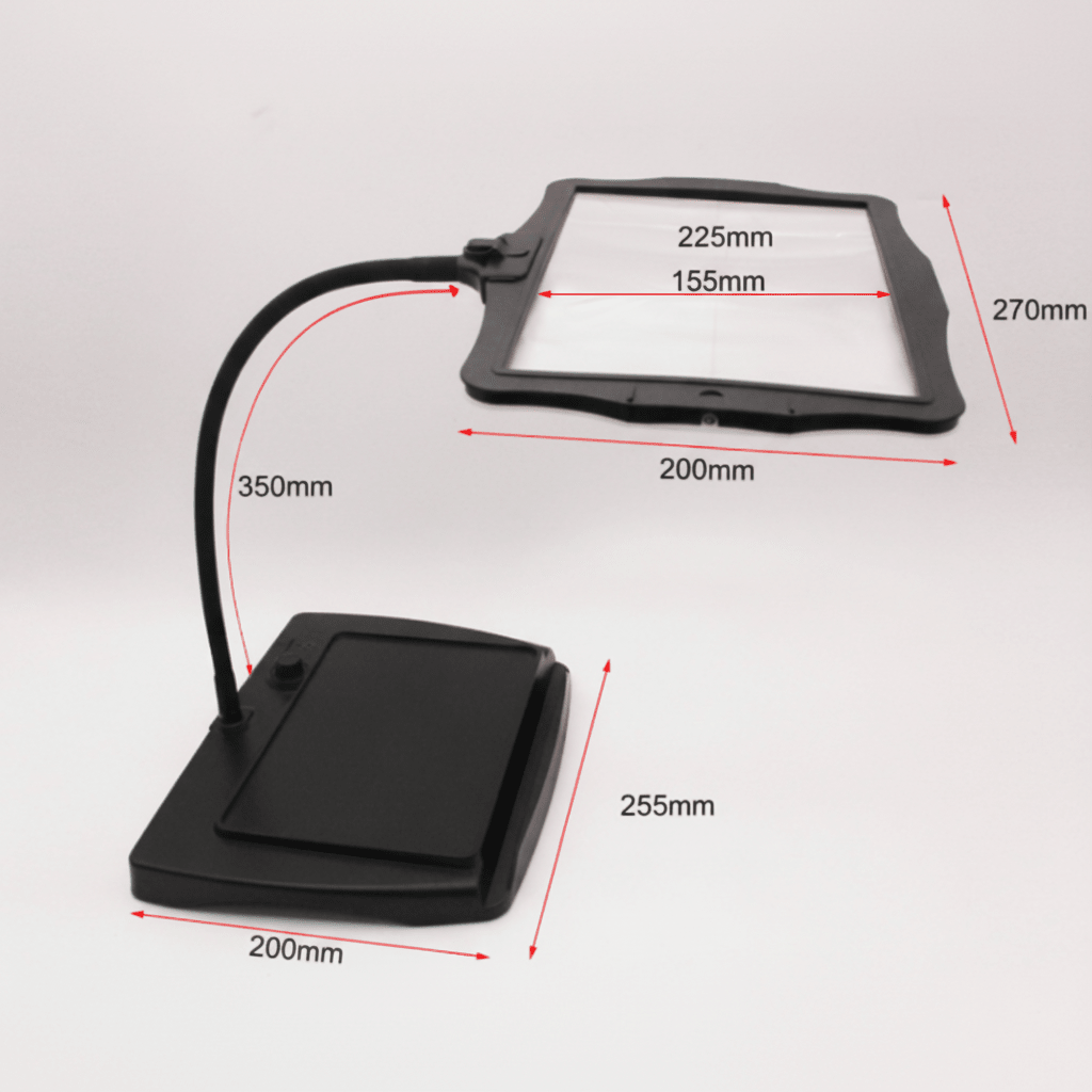 Table Magnifier with LED for Precise Work and Clear Details