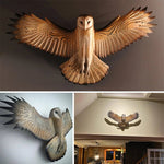 Handcrafted Barn Owl Wall Art – Natural Wood Decor