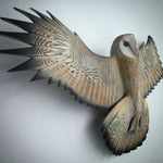 Handcrafted Barn Owl Wall Art – Natural Wood Decor