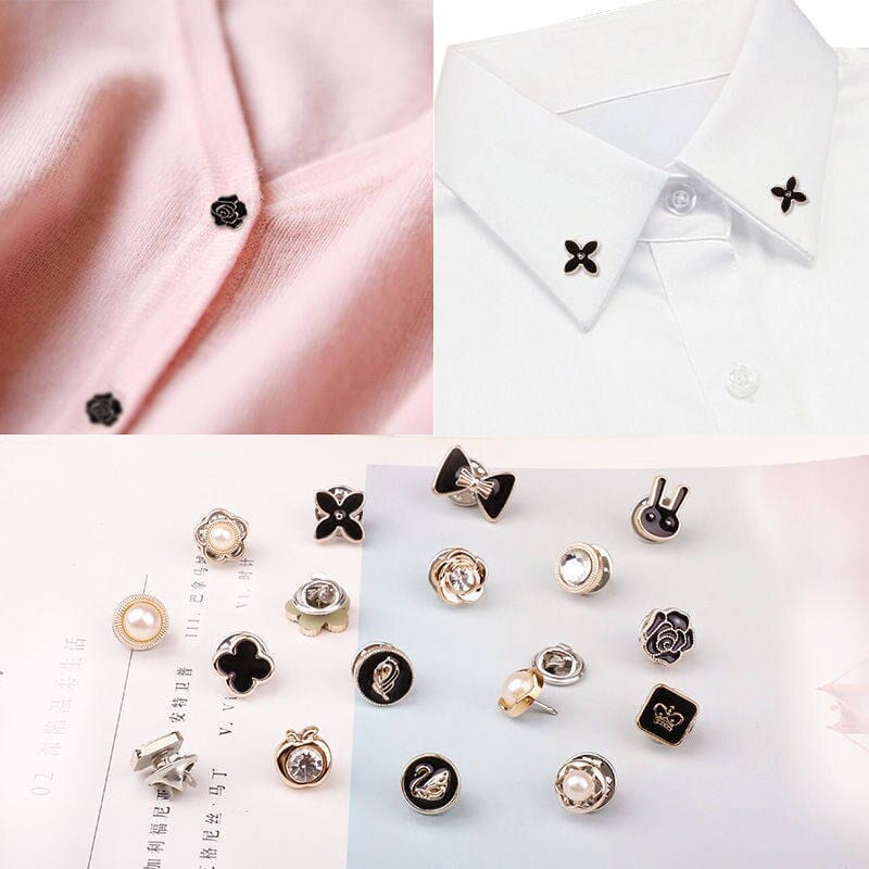 10-Piece Durable Metal Snap Button Set for Clothing and DIY Projects | Easy Attachment