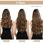 Heat-Resistant Synthetic Fiber Hair Extensions | Invisible Extensions for Enhanced Length and Volume