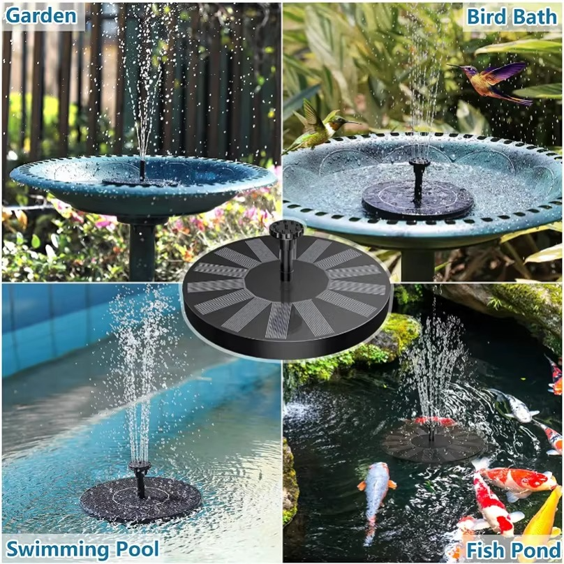 Floating Solar Fountain – No Electricity Required & Waterproof