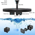 Floating Solar Fountain – No Electricity Required & Waterproof