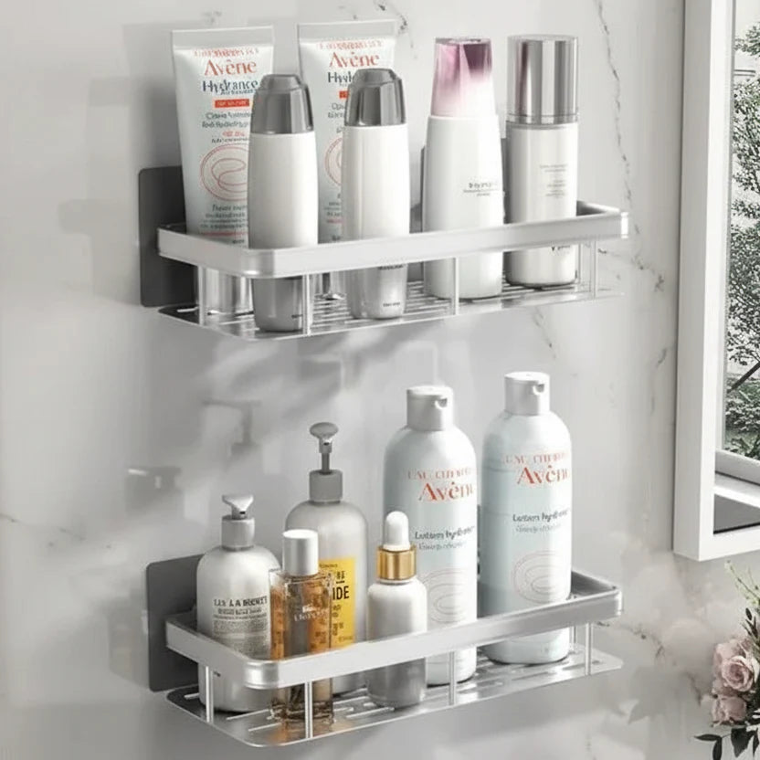 Adhesive Bathroom Shelf – Drill-Free & Stylish for Any Bathroom