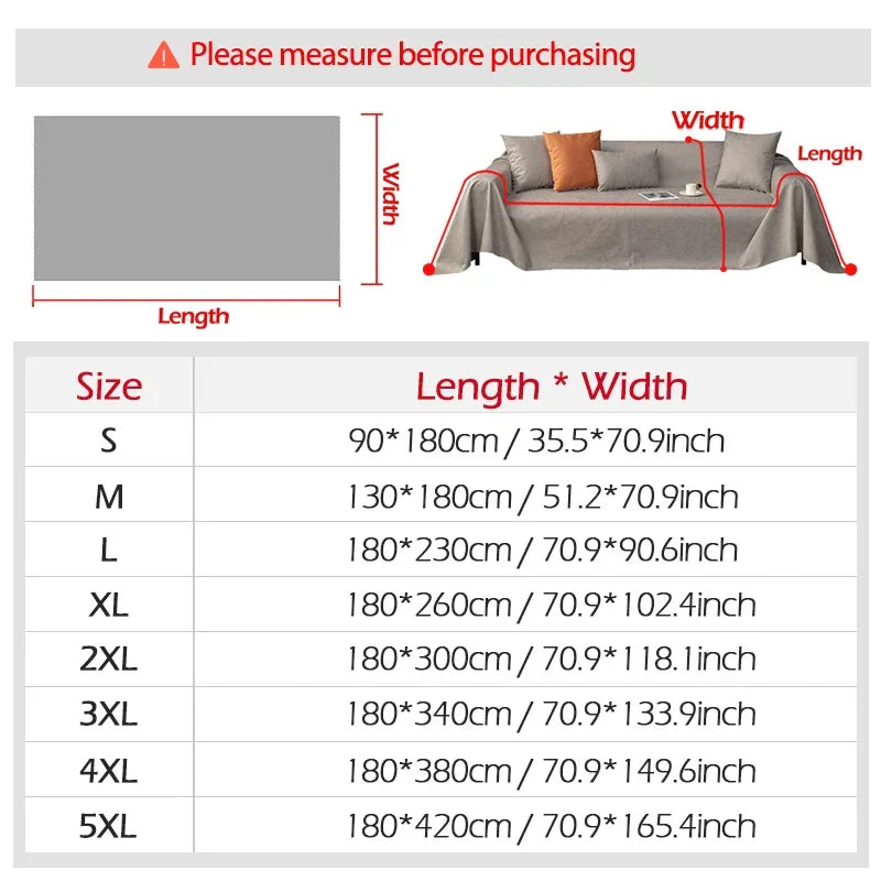 Waterproof & Scratch-Resistant Sofa Blanket | Dust Protection & Versatile Throw | Ideal for Sofa, Bed & Living Space
