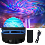 Northern Lights Projector | Music Sync & Remote Control | RGB Mood Light | USB Rechargeable | 7.8×7.8×8.7 cm