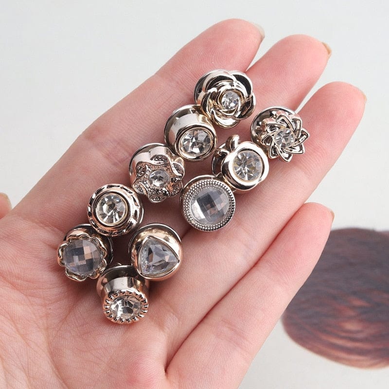10-Piece Durable Metal Snap Button Set for Clothing and DIY Projects | Easy Attachment