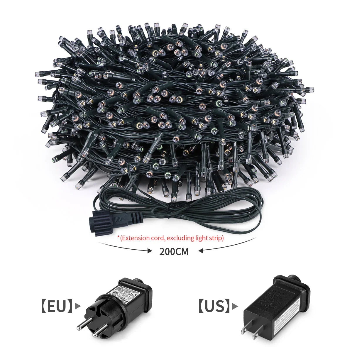 LED String Lights Outdoor 24V | 8 Lighting Modes | Waterproof IP65 | 10–100 m | Ideal for Garden, Home & Christmas Decoration
