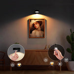 Remote-Controlled Wireless LED Picture Light – Magnetic, No Drilling, Available in Gold or Black