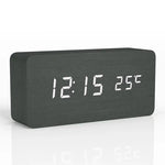 Digital Wood Alarm Clock | LED Display, Silent Operation