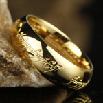 Glow Ring | Glowing Elvish Script | Available in Multiple Colors