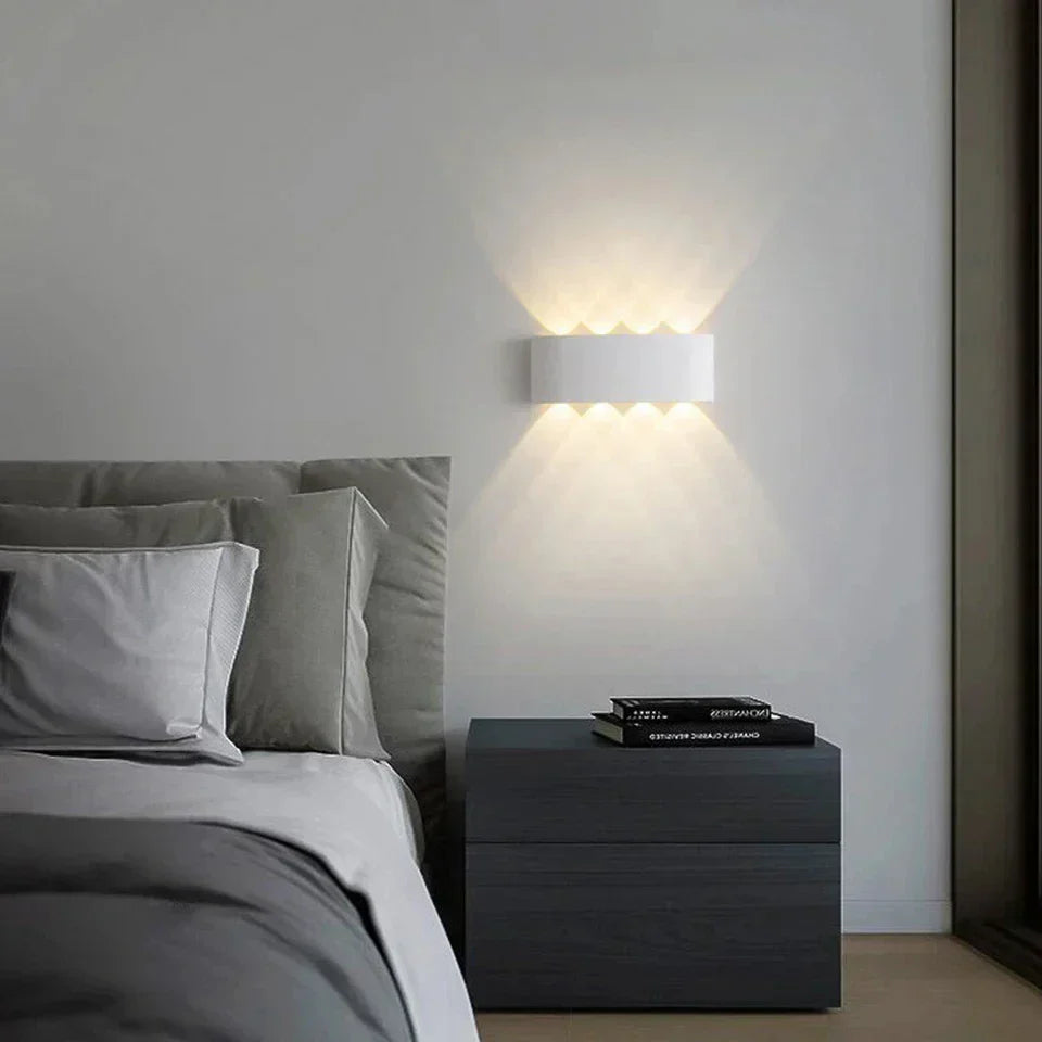 Contemporary LED Wall Light for Indoor and Outdoor Use