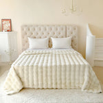 Double-Layered Extra Thick Fleece Blanket | Soft Rabbit Fur Imitation | Versatile and Easy to Care For