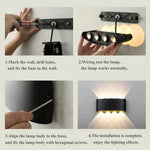 Contemporary LED Wall Light for Indoor and Outdoor Use