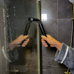Telescopic Silicone and Stainless Steel Shower Squeegee Cleaning Tool