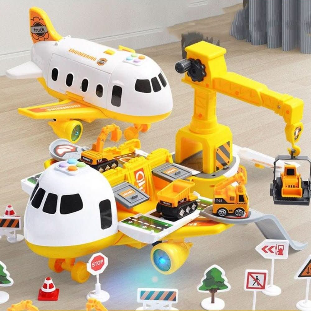 Adventure AirPlay Set with Airplane and Vehicles for Creative Kids