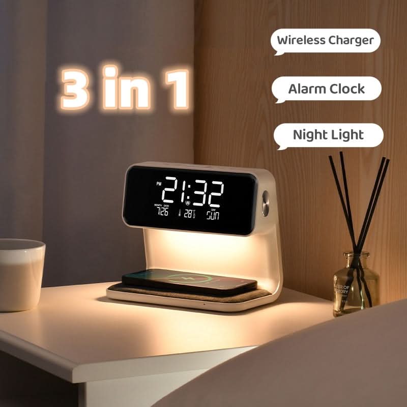 Clear LCD Alarm Clock with Dimming Function