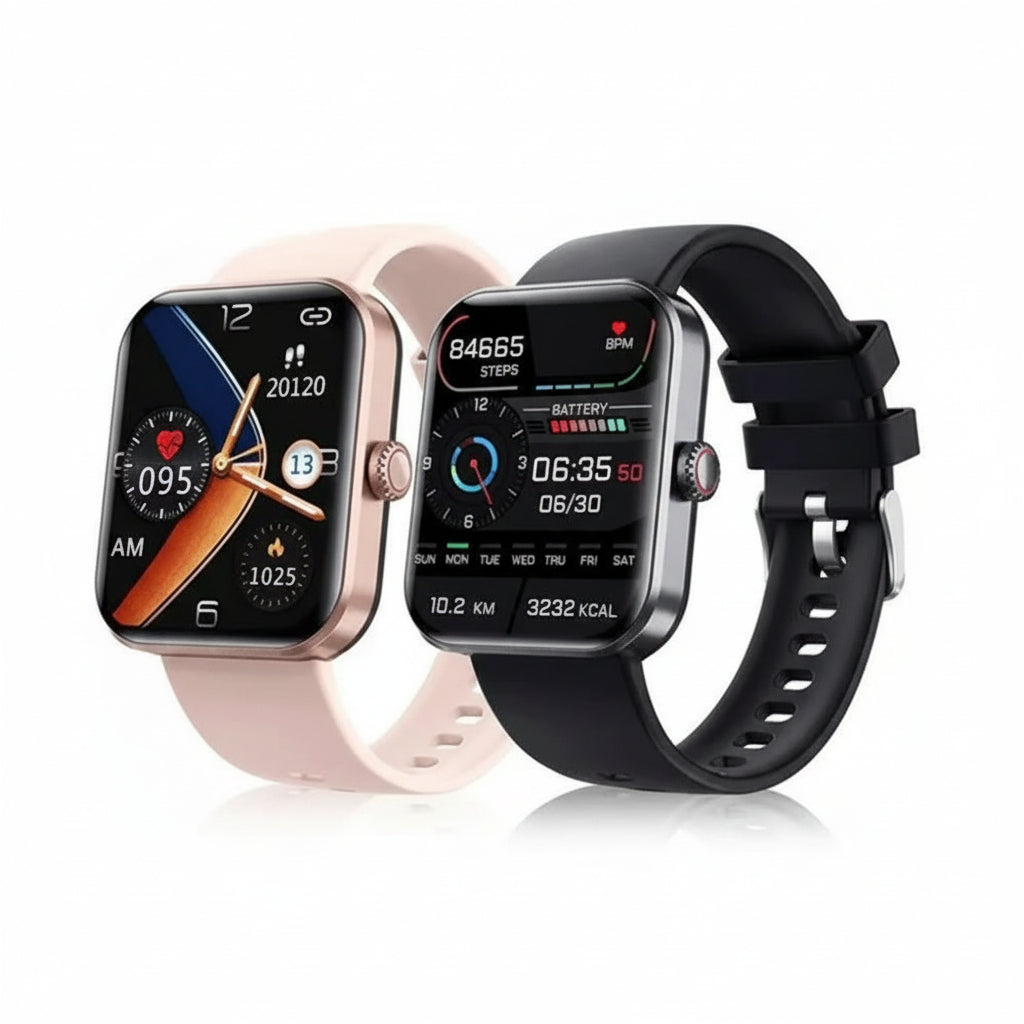 Health Monitoring Smartwatch with Blood Pressure and Blood Sugar Tracking