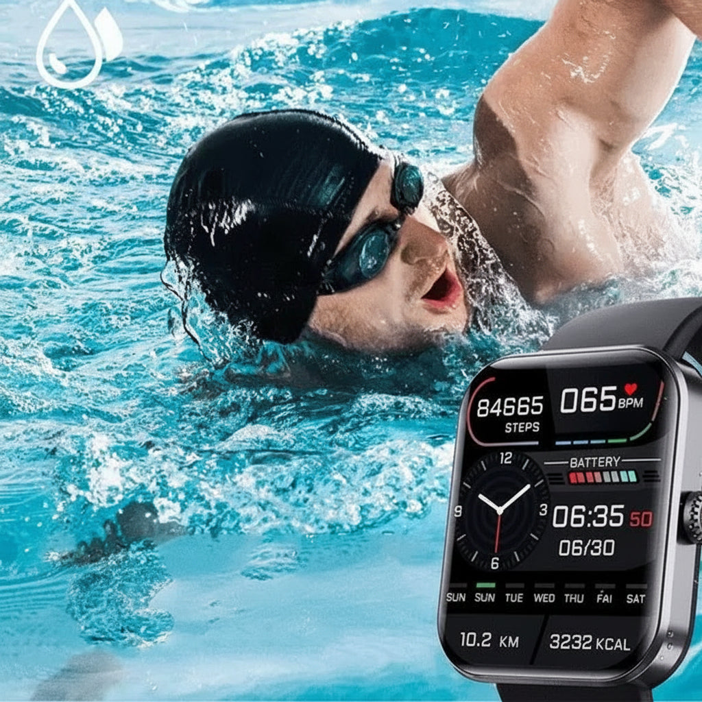 Health Monitoring Smartwatch with Blood Pressure and Blood Sugar Tracking