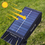 Adjustable Zoom Lens LED Solar Spotlight for Gardens - Weatherproof IP65 Warm White Energy Efficient Lighting for Lawns, Flower Beds, and Facades
