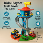 Kids' Learning Toy: Toy Car Play Tower with Slide