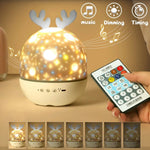 Children's Star-Style LED Night Light in Warm White for the Bedroom