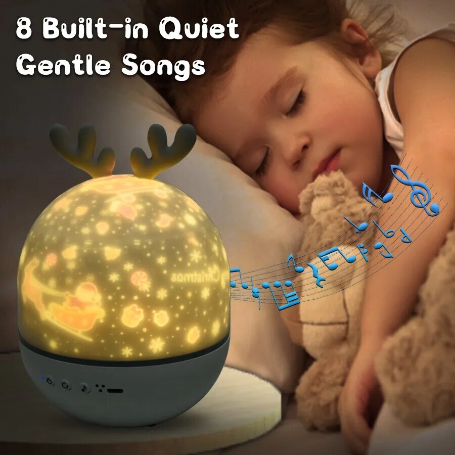 Children's Star-Style LED Night Light in Warm White for the Bedroom