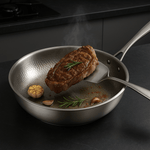 Premium Scratch-Resistant Titanium Frying Pan 2.0 - Coating-Free Design for Perfect Frying Results