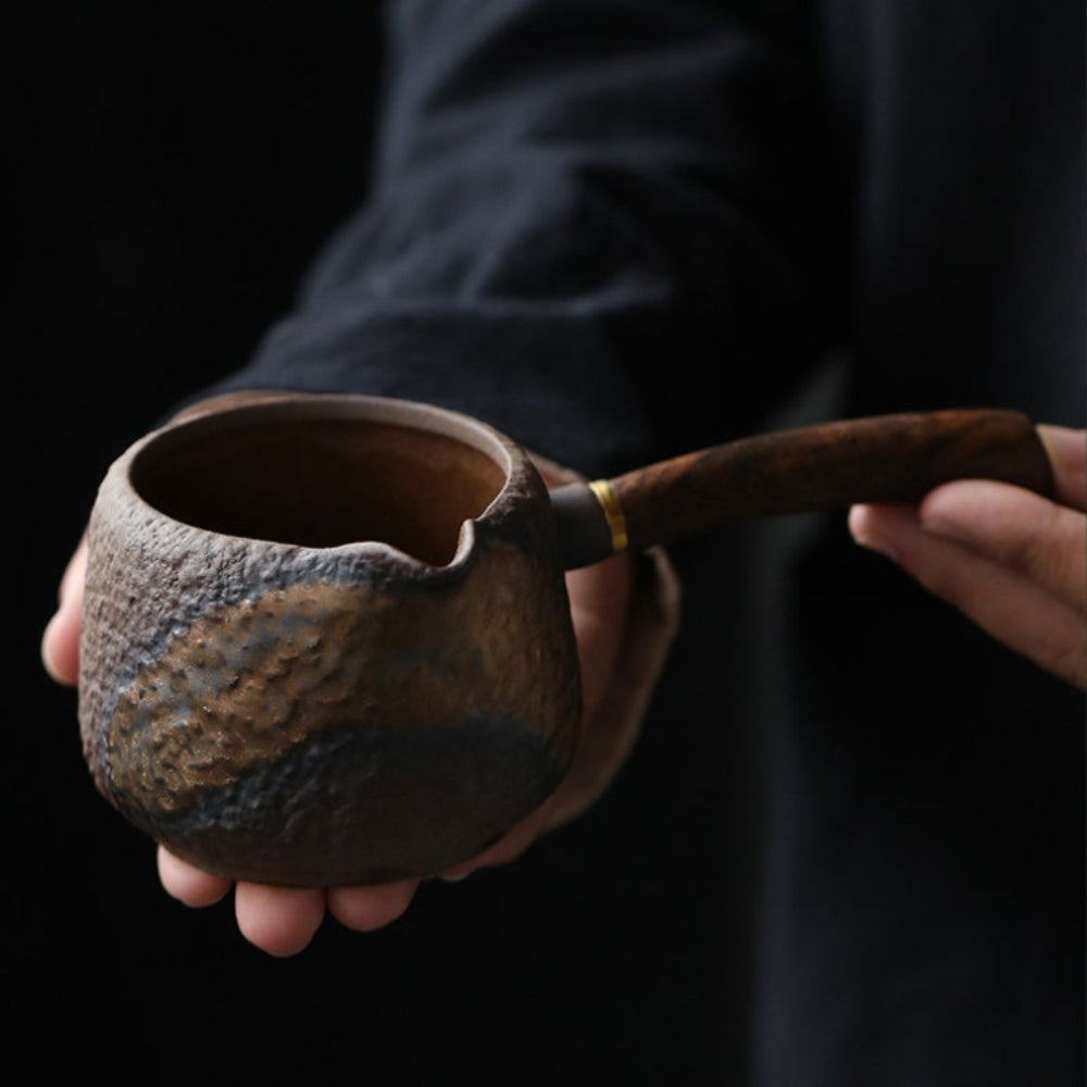 Traditional Japanese Style Ceramic Teapot for Tea Brewing