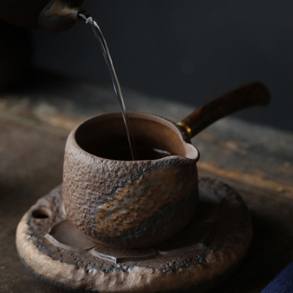 Traditional Japanese Style Ceramic Teapot for Tea Brewing