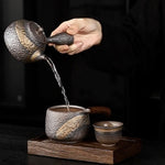 Traditional Japanese Style Ceramic Teapot for Tea Brewing