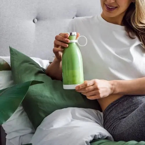 Portable Wireless Smoothie Blender – USB Rechargeable, 6 Stainless Steel Blades, BPA-Free