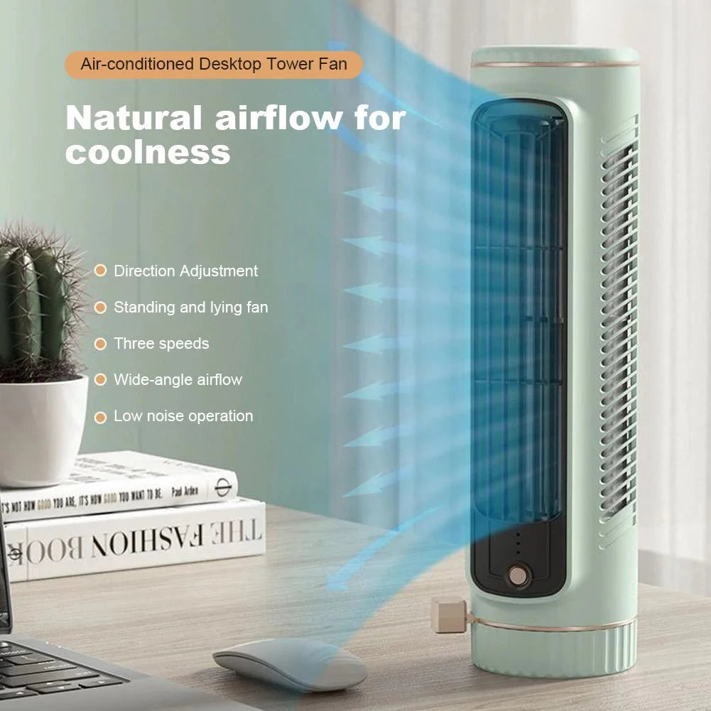 Blade-less Tower Fan for 360° Air Circulation