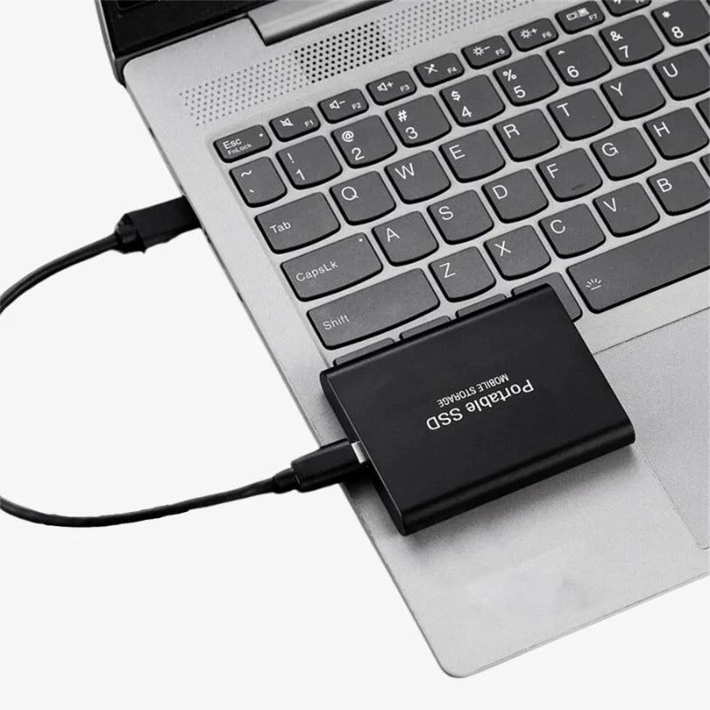 External SSD Hard Drive Aluminum Portable Storage 128GB