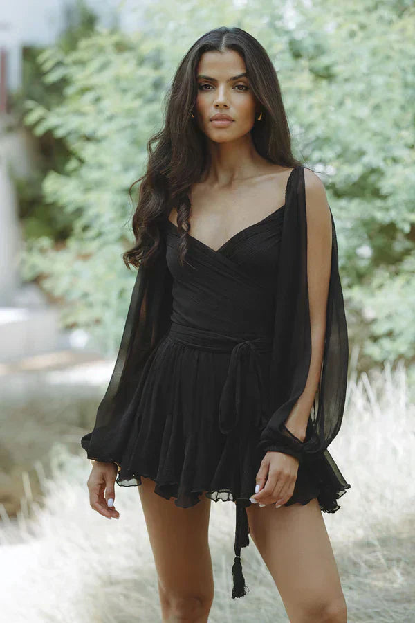Mini Dress with Integrated Skirt | 50% OFF